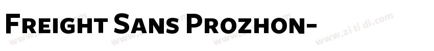 Freight Sans Prozhon字体转换